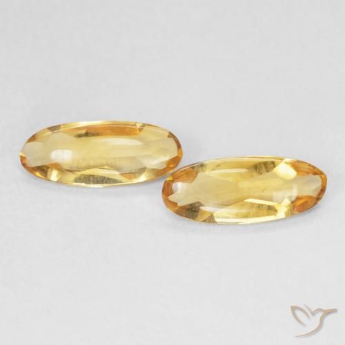 1.32ctw Naturel Doré Citrine, ovale, Transparent