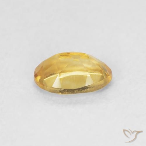 Citrine Doré naturelle ovale, 0.44 ct, VVS-VS