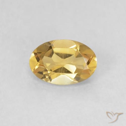 0.44ct Naturel Doré Citrine, ovale, VVS-VS