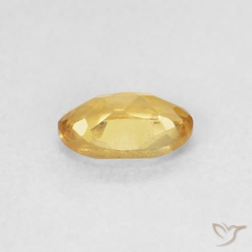 Citrine Doré naturelle ovale, 0.38 ct, VVS-VS
