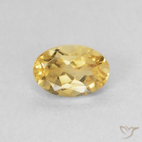 0.51ct Naturel Doré Citrine, ovale, VVS-VS