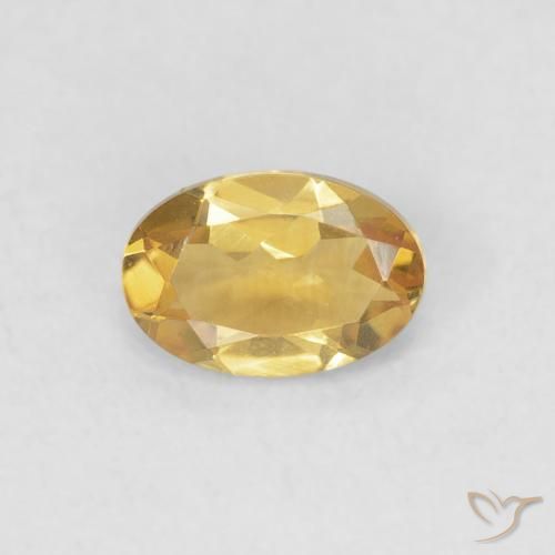 0.41ct Naturel Doré Citrine, ovale, VVS-VS