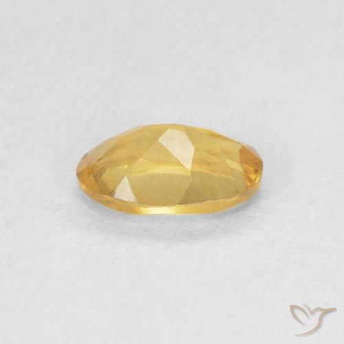 Citrine Doré naturelle ovale, 0.41 ct, VVS-VS