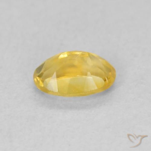 Citrine Orange Doré naturelle ovale, 0.41 ct, VVS-VS