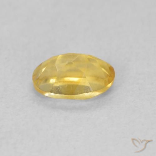 Citrine Doré moyen naturelle ovale, 0.43 ct, VVS-VS