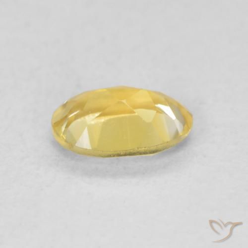 Citrine Doré moyen naturelle ovale, 0.41 ct, VVS-VS