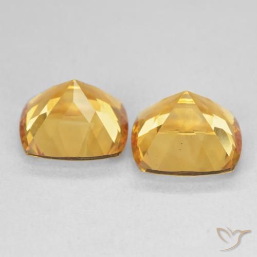 Shop natural 7.37ct Orange doré profond Citrine gems, Coussin, from Brésil at GemSelect. In stock, global shipping!