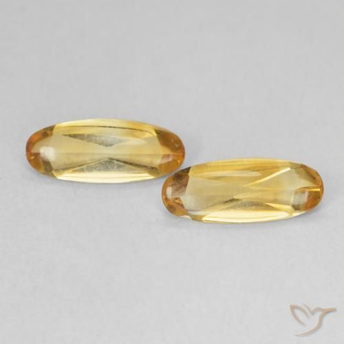 1.21ctw Naturel Orange Doré Citrine, ovale, Transparent