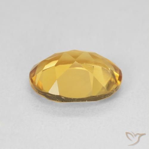 Citrine Doré profond naturelle ovale, 3.19 ct, VVS-VS
