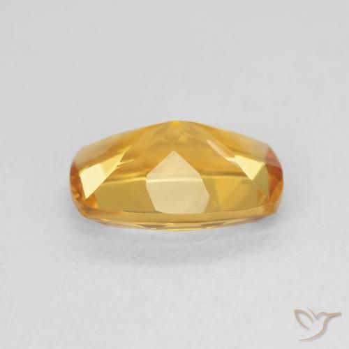 Citrine Medium Light-Golden naturelle Coussin, 2.53 ct, VVS