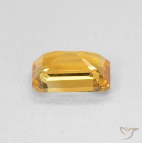 Citrine Medium Light-Golden naturelle Octogone / coupe Émeraude, 1.32 ct, VS