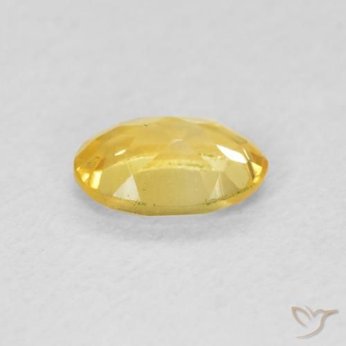 Citrine Orange Doré naturelle ovale, 0.40 ct, VVS-VS