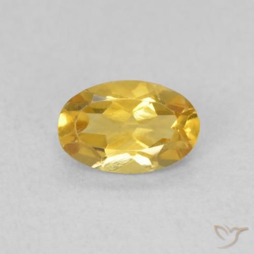 0.41ct Naturel Doré Citrine, ovale, VVS-VS