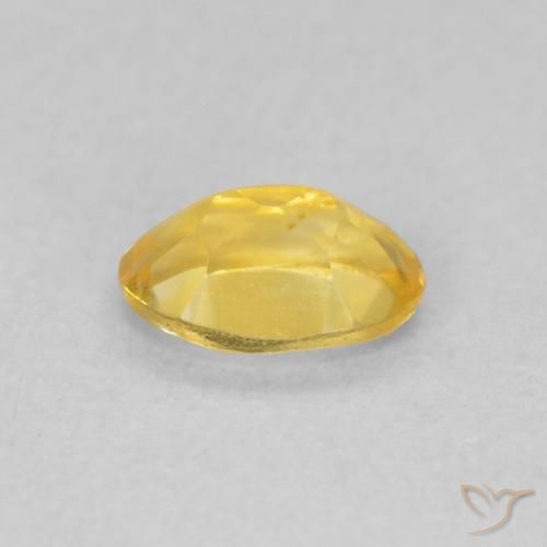 Citrine Orange Doré naturelle ovale, 0.43 ct, VVS-VS
