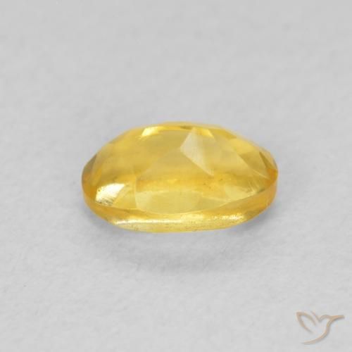 Citrine Orange Doré naturelle ovale, 0.52 ct, VVS