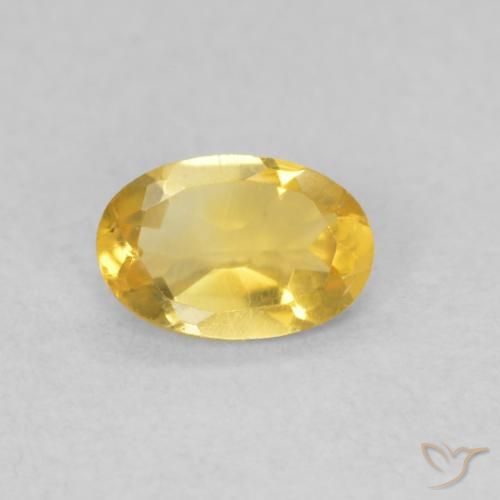 0.37ct Naturel Doré Citrine, ovale, VVS-VS