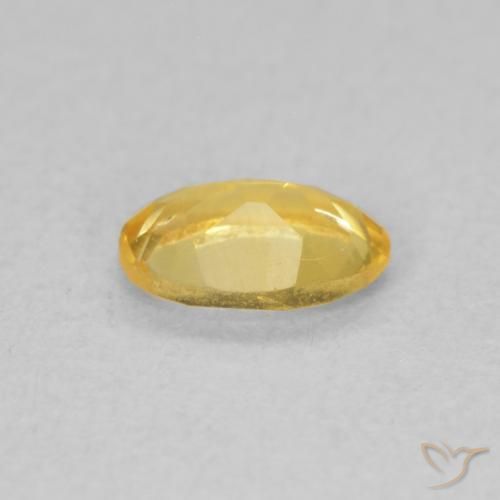 Citrine Doré naturelle ovale, 0.37 ct, VVS-VS