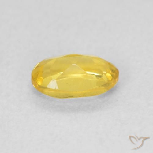 Citrine Doré moyen naturelle ovale, 0.43 ct, VVS-VS