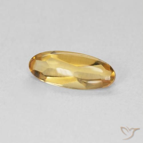 Citrine Medium Light-Golden naturelle ovale, 0.79 ct, Transparent