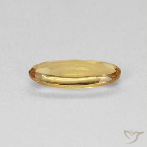Citrine Medium Light-Golden naturelle ovale, 0.79 ct, Transparent