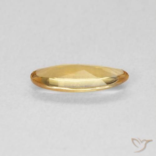 Citrine Medium Light-Golden naturelle ovale, 0.68 ct, Transparent