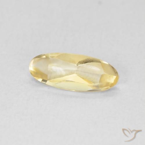 Citrine Doré naturelle ovale, 0.77 ct, Transparent