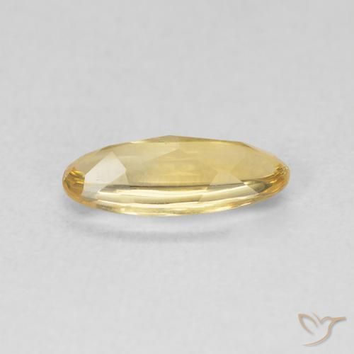 Citrine Or moyen naturelle ovale, 0.91 ct, Transparent