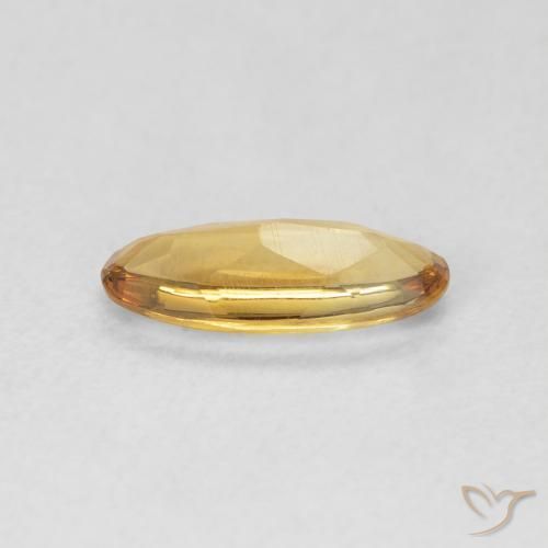 Citrine Medium Light-Golden naturelle ovale, 0.78 ct, Transparent