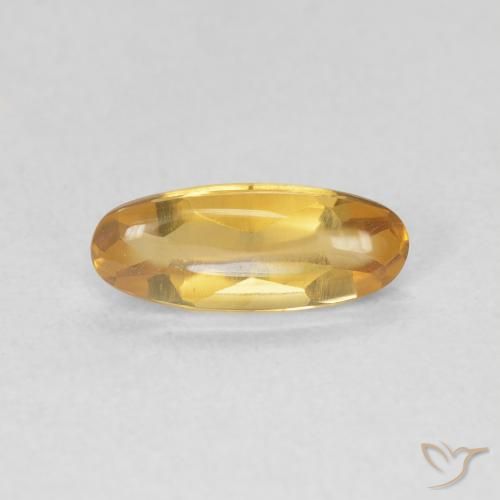 0.87ct Naturel Medium Light-Golden Citrine, ovale, Transparent
