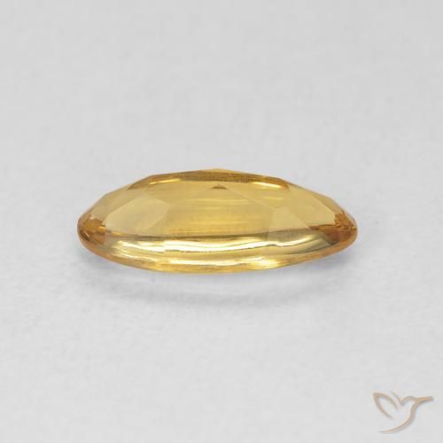 Citrine Medium Light-Golden naturelle ovale, 0.87 ct, Transparent