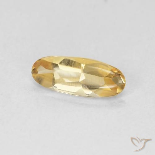 Citrine Or moyen naturelle ovale, 0.80 ct, Transparent