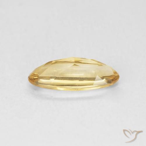 Citrine Or moyen naturelle ovale, 0.80 ct, Transparent
