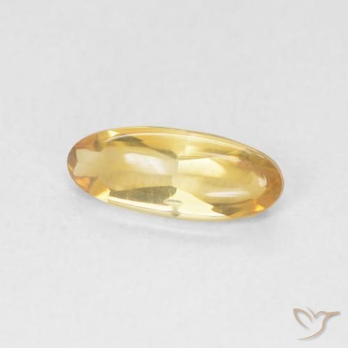 Citrine Or moyen naturelle ovale, 0.86 ct, Transparent