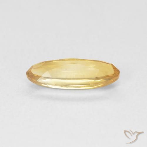 Citrine Or moyen naturelle ovale, 0.86 ct, Transparent