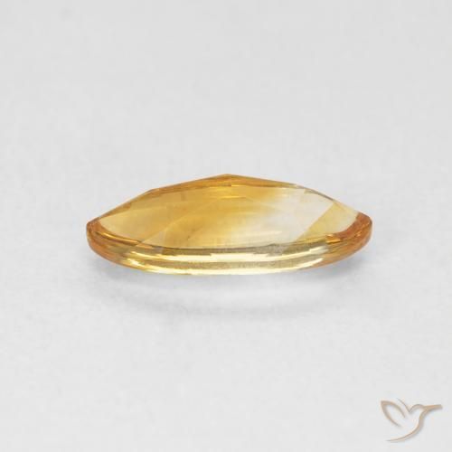 Citrine Orange Doré naturelle ovale, 0.90 ct, Transparent
