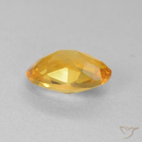 Citrine Doré foncé naturelle ovale, 1.57 ct, VVS-VS