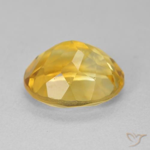 Citrine Orange Doré naturelle ovale, 4.73 ct, VVS-VS