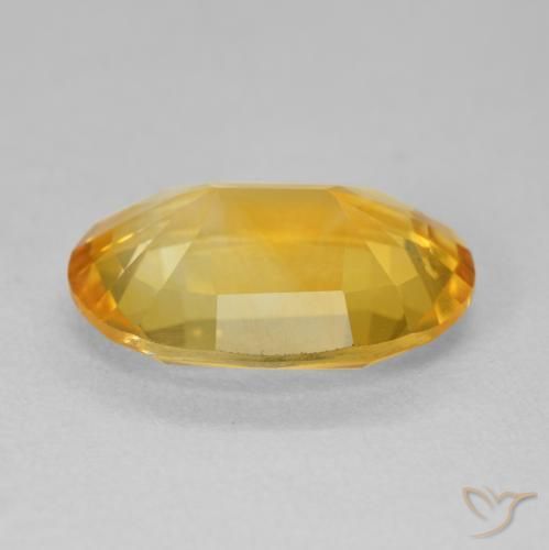 Citrine Doré foncé naturelle ovale, 5.76 ct, VVS