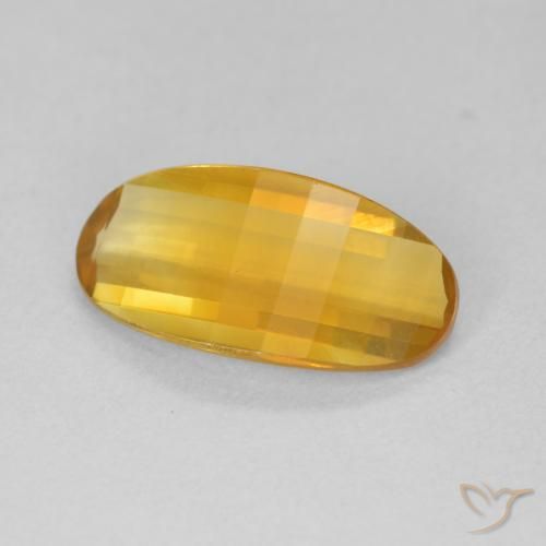 Citrine Medium Light Orange-Gold naturelle ovale, 2.48 ct, VVS