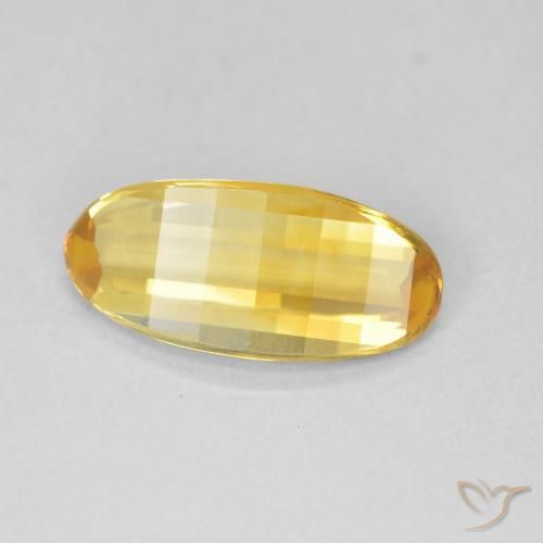 Citrine Orange Doré naturelle ovale, 1.94 ct, VVS