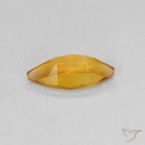 Citrine Orange-or naturelle Marquise, 0.48 ct, VVS-VS