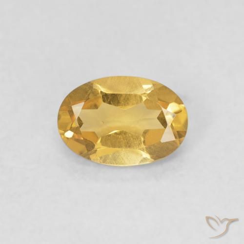 0.38ct Naturel Or Citrine, ovale, VVS-VS