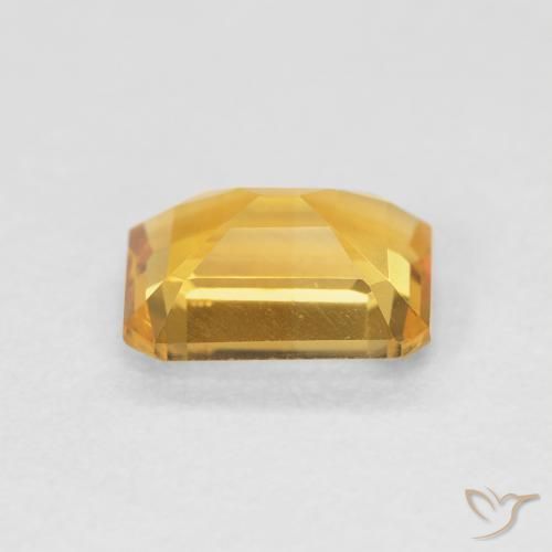 Citrine Orange-or naturelle Octogone / coupe Émeraude, 1.30 ct, VVS