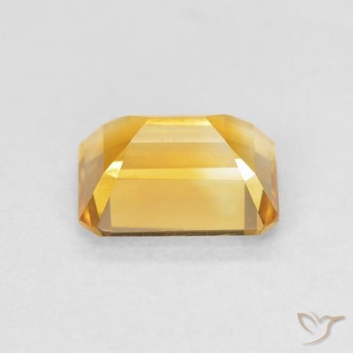 Citrine Doré naturelle Octogone / coupe Émeraude, 1.42 ct, VVS
