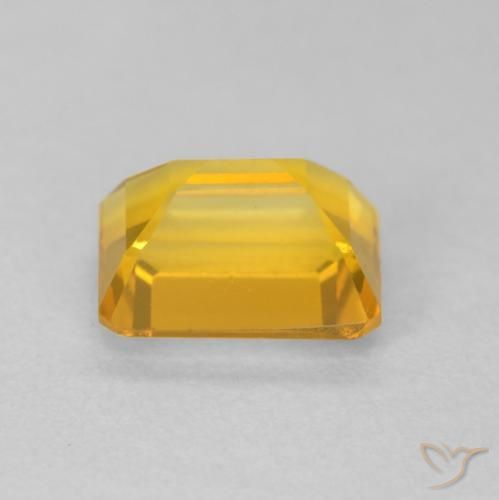 Citrine Doré naturelle Octogone / coupe Émeraude, 1.65 ct, VVS-VS