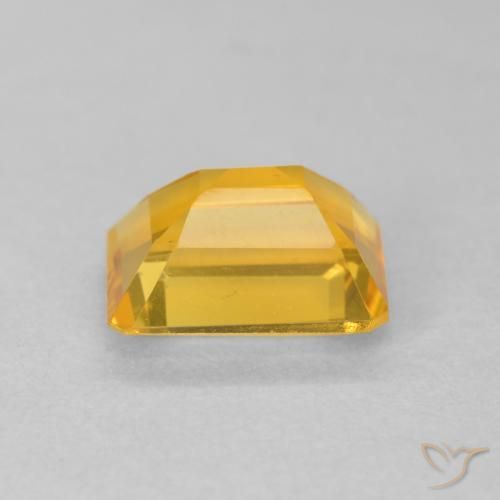 Citrine Orange-or naturelle Octogone / coupe Émeraude, 1.35 ct, VVS-VS