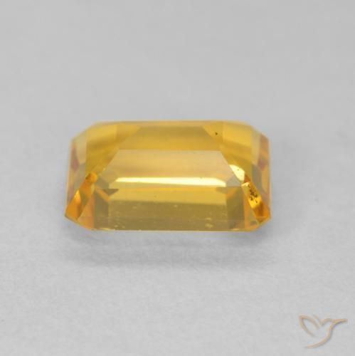 Citrine Orange-or naturelle Octogone / coupe Émeraude, 1.43 ct, VVS-VS