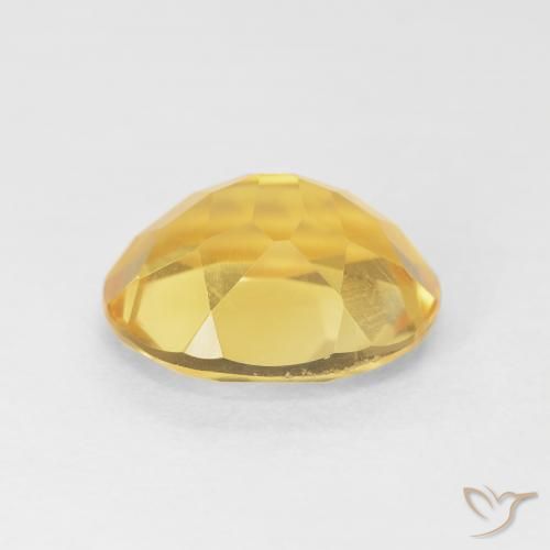 Citrine Orange Doré naturelle ovale, 4.37 ct, VVS-VS
