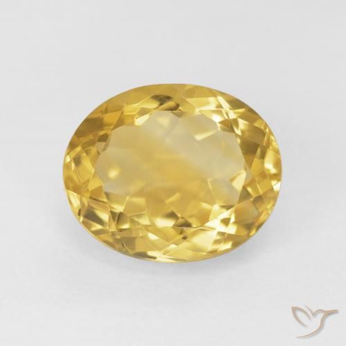 4.77ct Naturel Doré moyen Citrine, ovale, VVS-VS