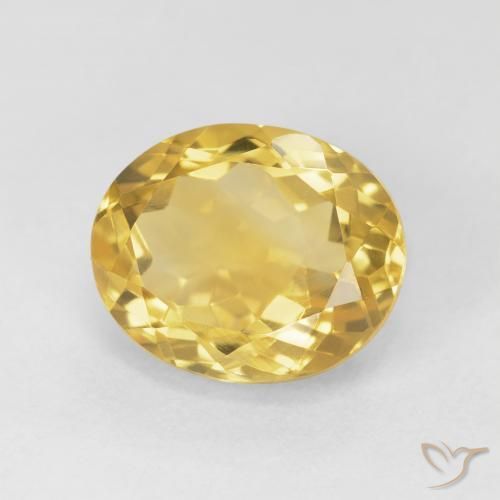Citrine Doré moyen naturelle ovale, 4.77 ct, VVS-VS